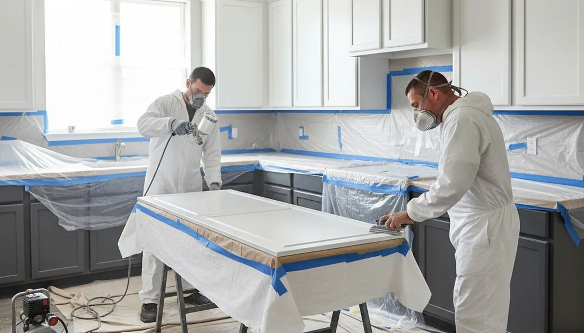Fort Worth, TX cabinet painting for durable kitchen finishes by Fort Worth Paint Pros