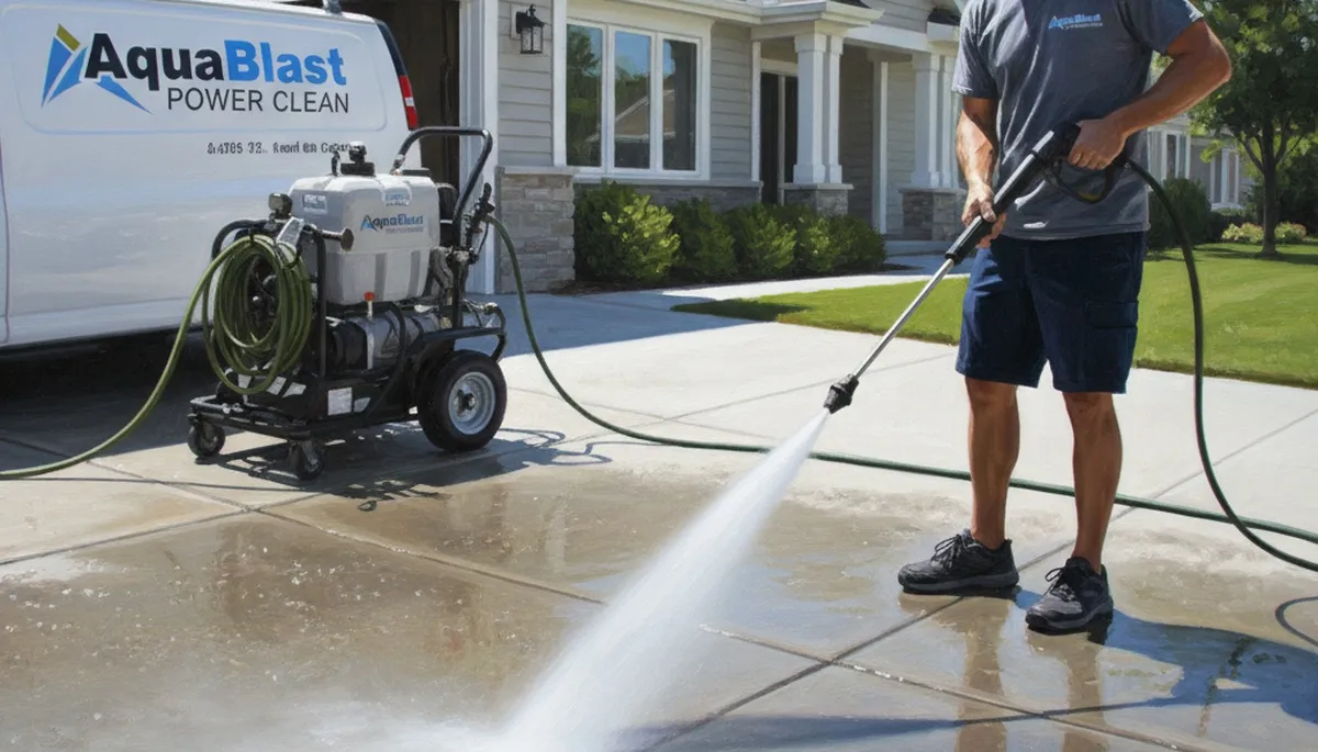 Concrete pressure cleaning for driveways and patios in Fort Worth, TX