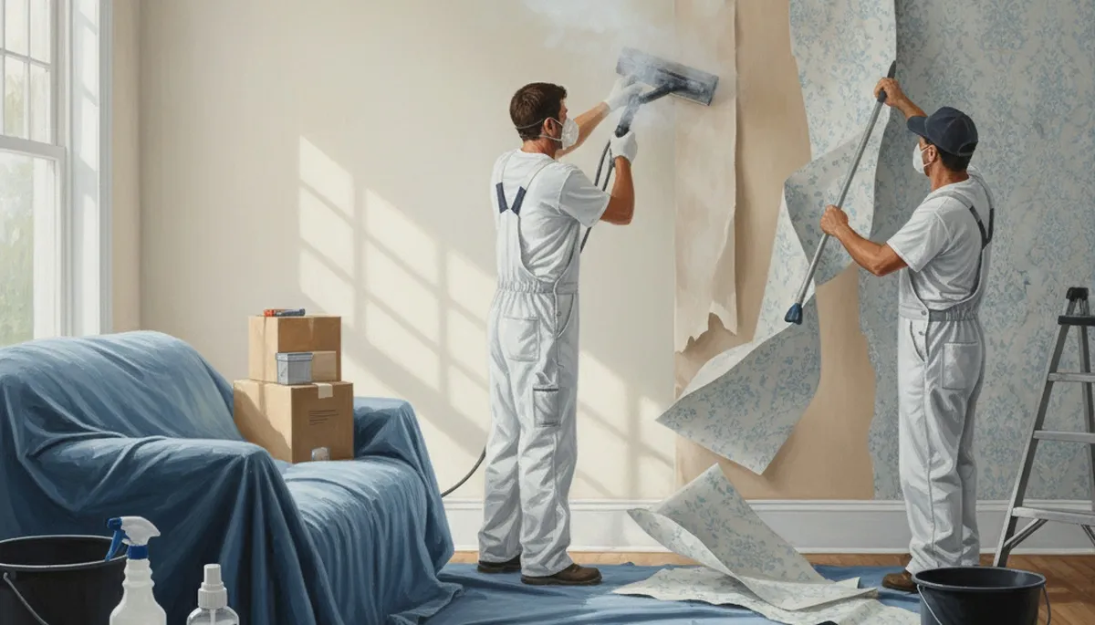 Professional wallpaper removal service in Fort Worth, TX for clean wall prep and updates